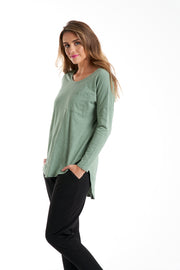 Betty Basics - Phoebe Top- Celadon